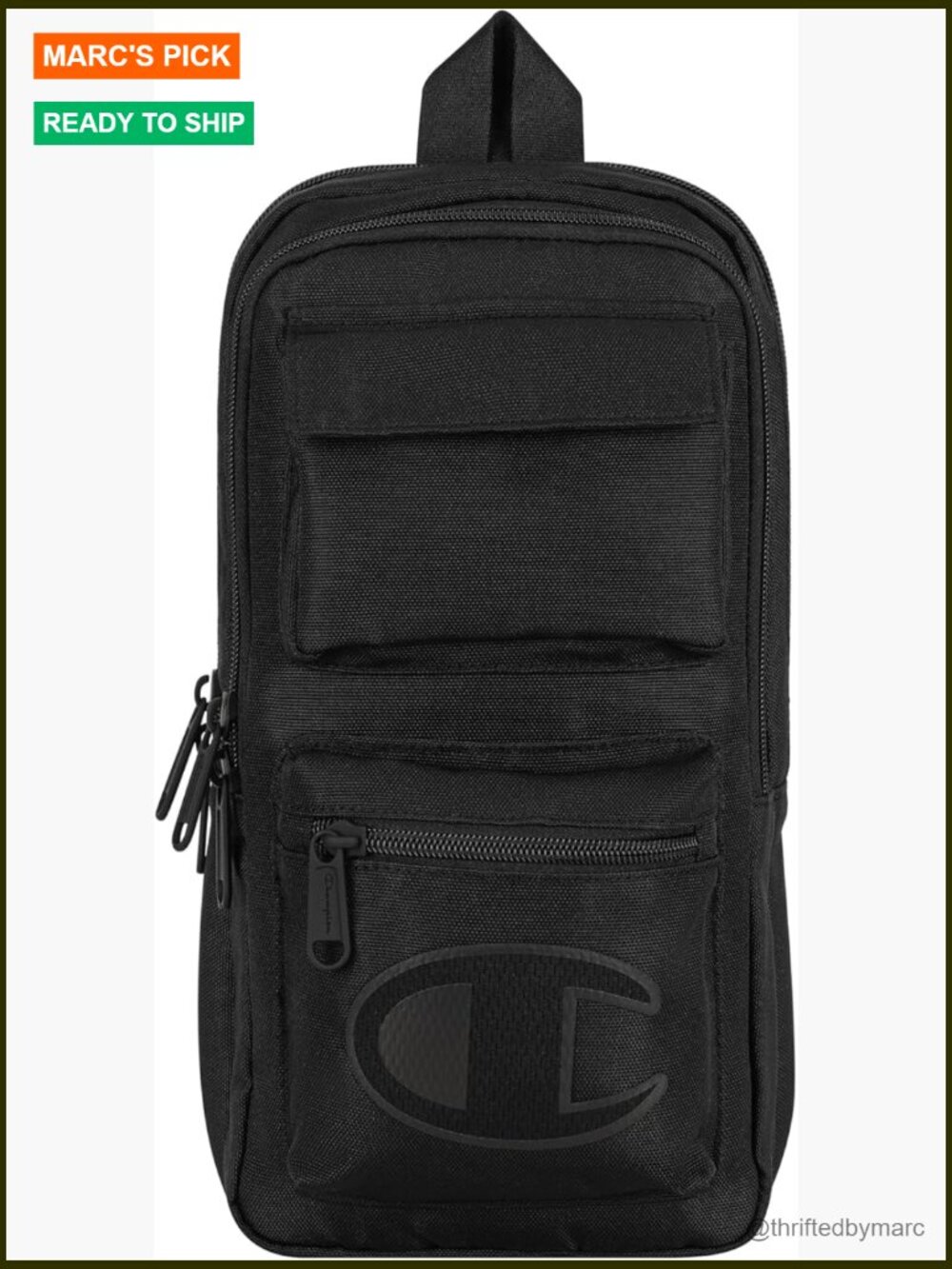 Unisex Stealth Sling Backpack, Polyester, Adjustable Strap, 3 Pockets